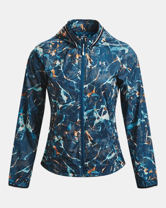 Women's UA Storm OutRun The Cold Jacket in Blue image number 8